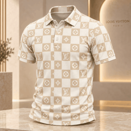 Louis Vuitton | Monogram Checkerboard Print Polo Shirt Fall 2026 Collection