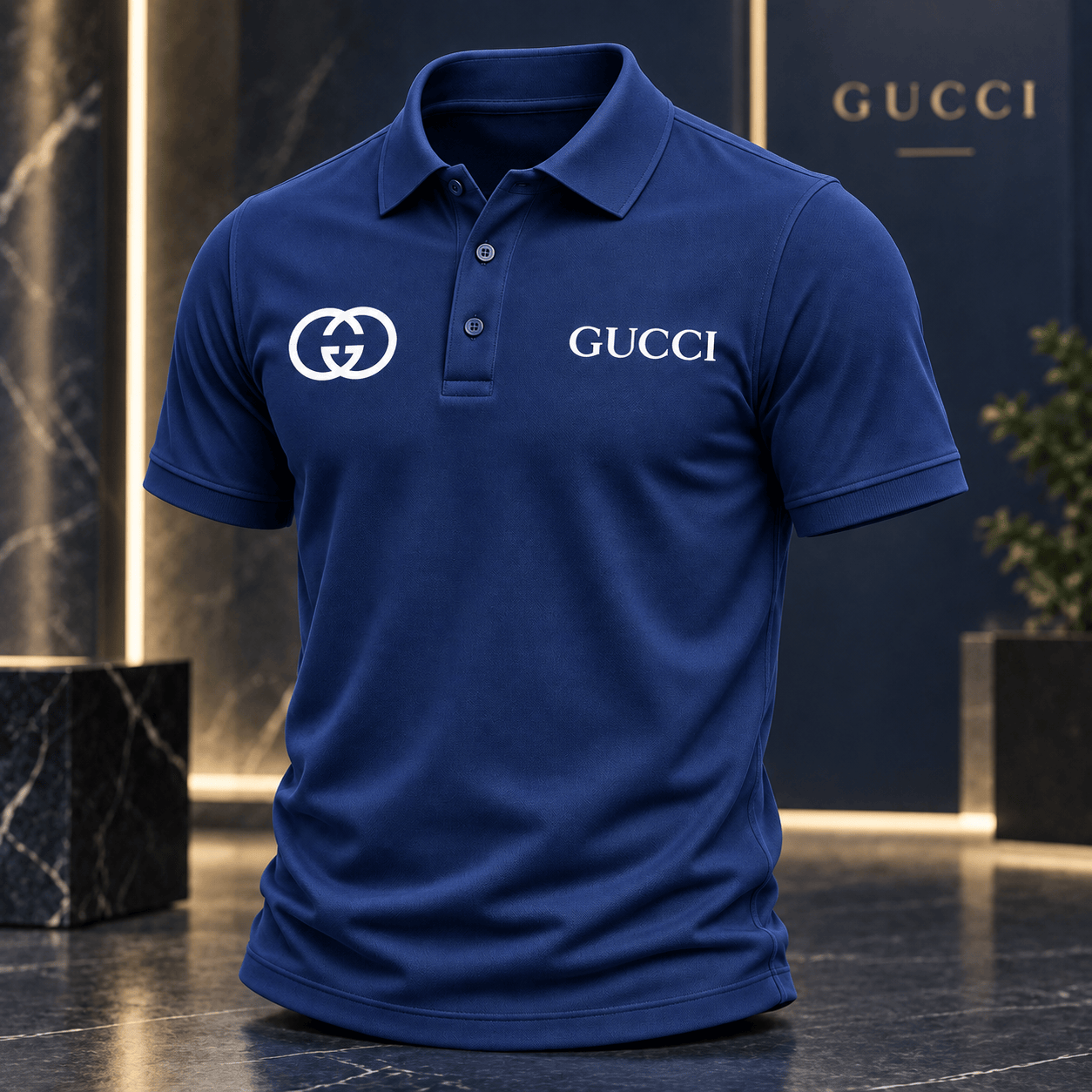 Gucci | Contrast Dual Emblem Polo Shirt Fall 2026 Drop
