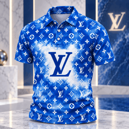 Louis Vuitton | Cloudburst Monogram Print Polo Shirt Fall 2026 Collection