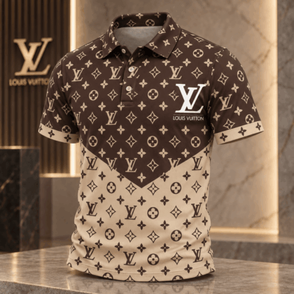 Louis Vuitton | Monogram Chevron Colorblock Polo Shirt Fall 2026 Collection