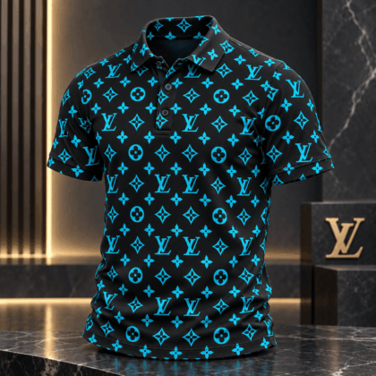 Louis Vuitton | Electric Blue Monogram Polo Shirt Fall 2026 Collection