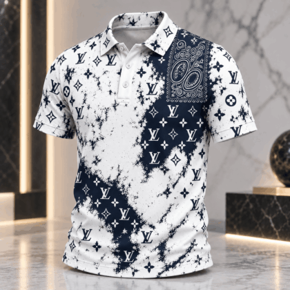 Louis Vuitton | Monogram Bandana Splatter Polo Shirt Fall 2026 Collection