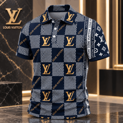 Louis Vuitton | Monogram Mesh Checkerboard Polo Shirt Fall 2026 Collection