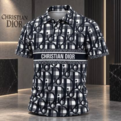 Dior | Geometric Monogram Grid Polo Shirt Fall 2026 Edition