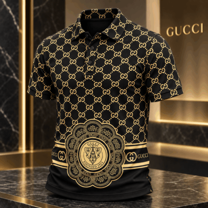 Gucci | Golden Monogram Medallion Polo Shirt Fall 2026 Drop