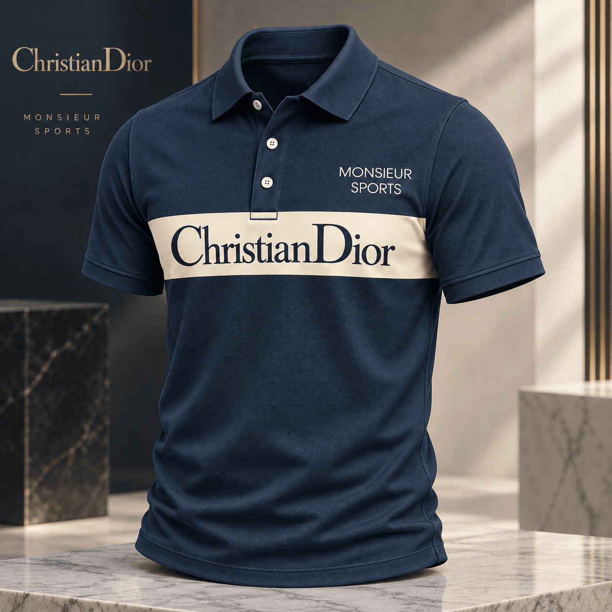 Dior | Contrast Logo Chest Band Polo Shirt Fall 2026 Edition