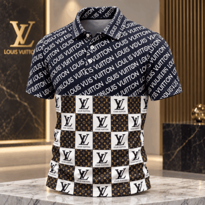 Louis Vuitton | Diagonal Wordmark Monogram Check Polo Shirt Fall 2026 Collection