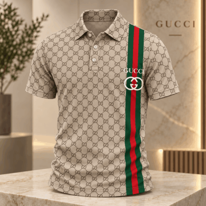 Gucci | Monogram Web Stripe Polo Shirt Fall 2026 Drop