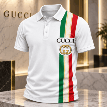 Gucci | Tricolor Monogram Stripe Polo Shirt Fall 2026 Drop
