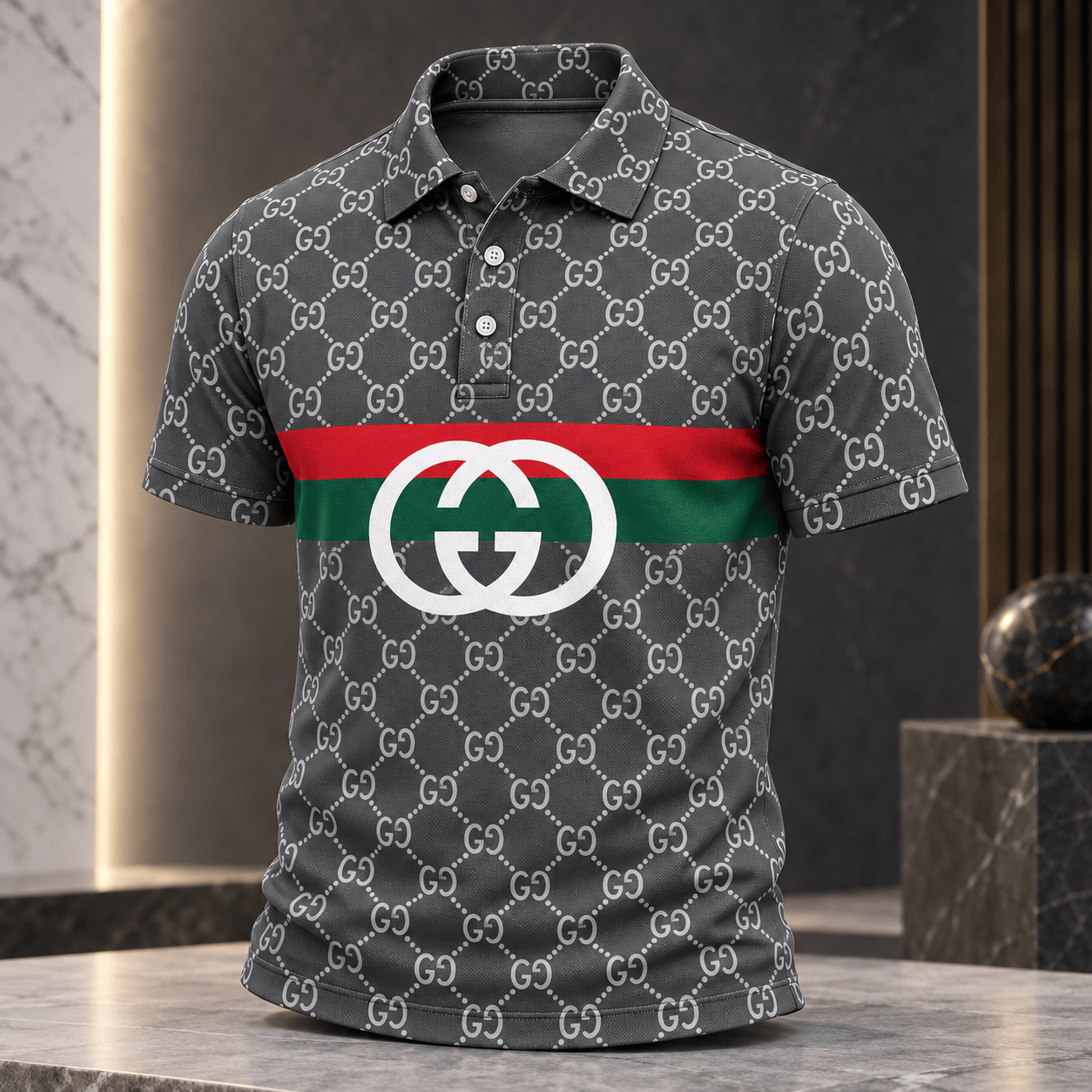 Gucci | Monogram Web Stripe Polo Shirt Fall 2026 Drop