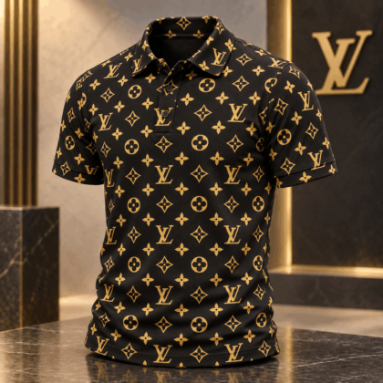 Louis Vuitton | Golden Monogram Print Polo Shirt Fall 2026 Collection