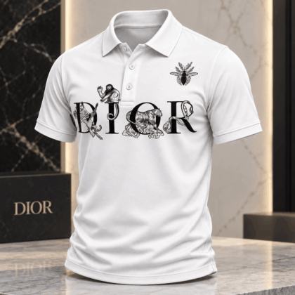 Dior | Wildlife Lettering Print Polo Shirt Fall 2026 Edition