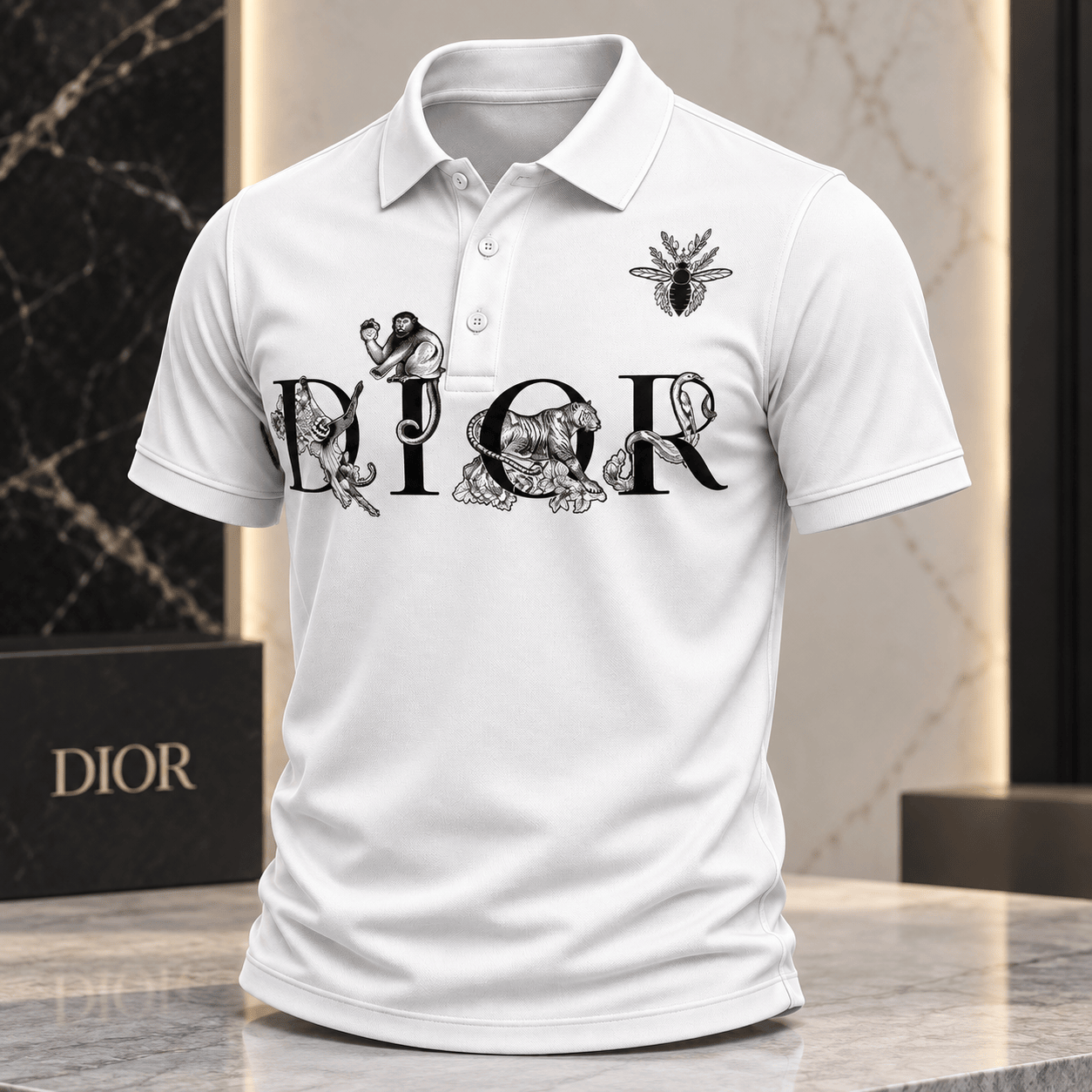 Dior | Wildlife Lettering Print Polo Shirt Fall 2026 Edition