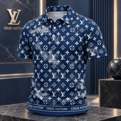 Louis Vuitton | Distressed Monogram Print Polo Shirt Fall 2026 Collection