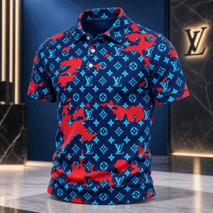 Louis Vuitton | Scarlet Splash Monogram Polo Shirt Fall 2026 Collection