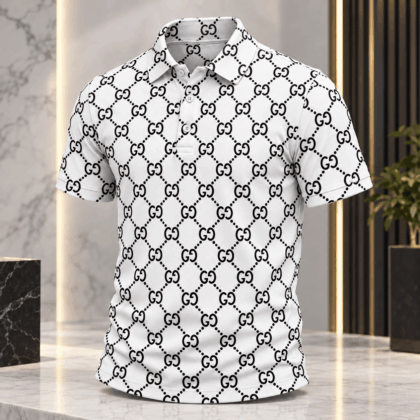 Gucci | Dotted Monogram Lattice Polo Shirt Fall 2026 Drop