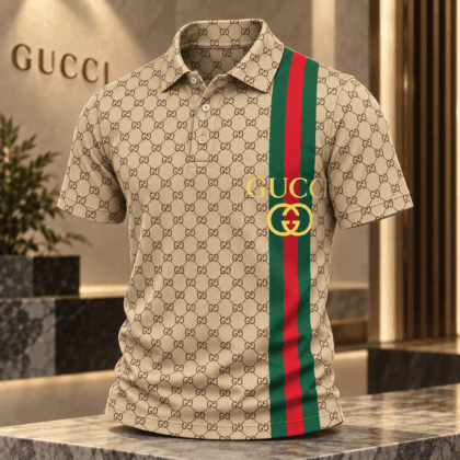 Gucci | Monogram Web Stripe Polo Shirt Fall 2026 Drop