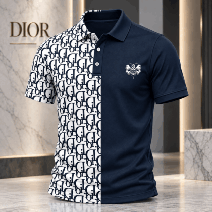 Dior | Split Monogram Print Polo Shirt Fall 2026 Edition