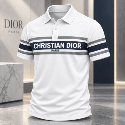 Dior | Logo Stripe Panel Polo Shirt Fall 2026 Edition