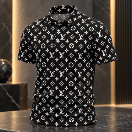 Louis Vuitton | Monochrome Monogram Print Polo Shirt Winter 2026 Collection