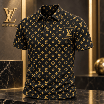 Louis Vuitton | Golden Monogram Print Polo Shirt Winter 2026 Collection