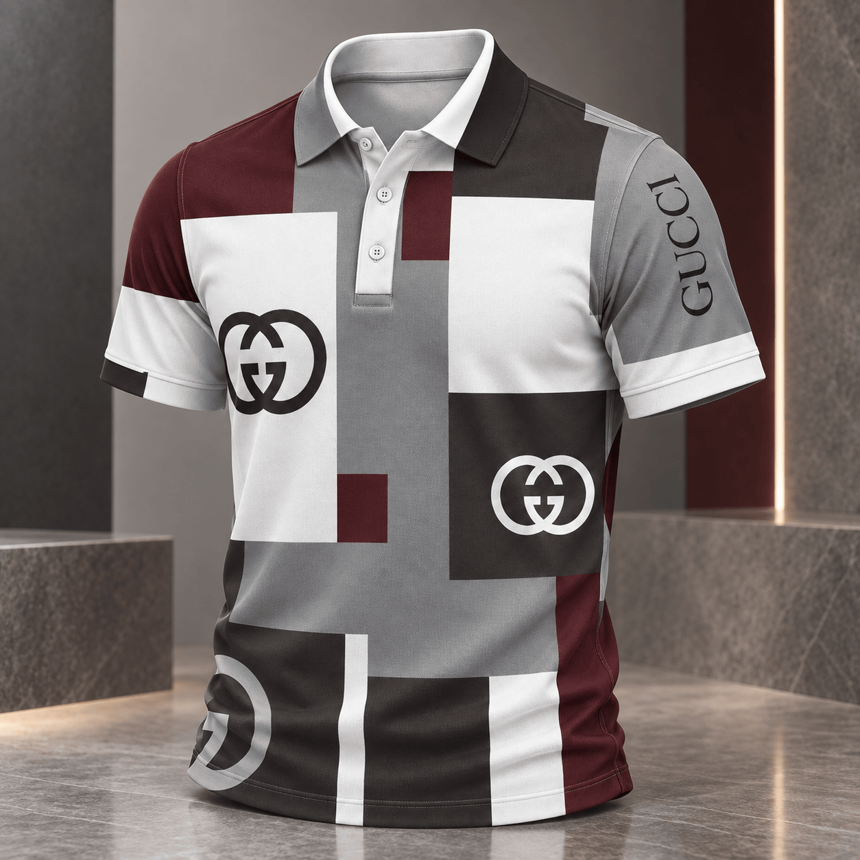 Gucci | Interlocking Logo Colorblock Polo Shirt Fall 2026 Drop