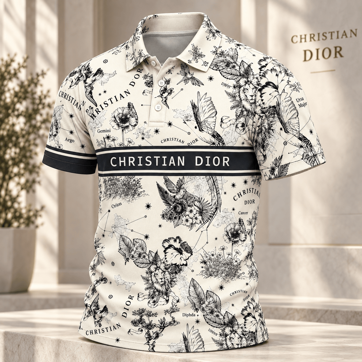 Dior | Celestial Botanical Toile Polo Shirt Fall 2026 Edition