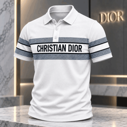 Dior | Mesh Logo Stripe Polo Shirt Fall 2026 Edition