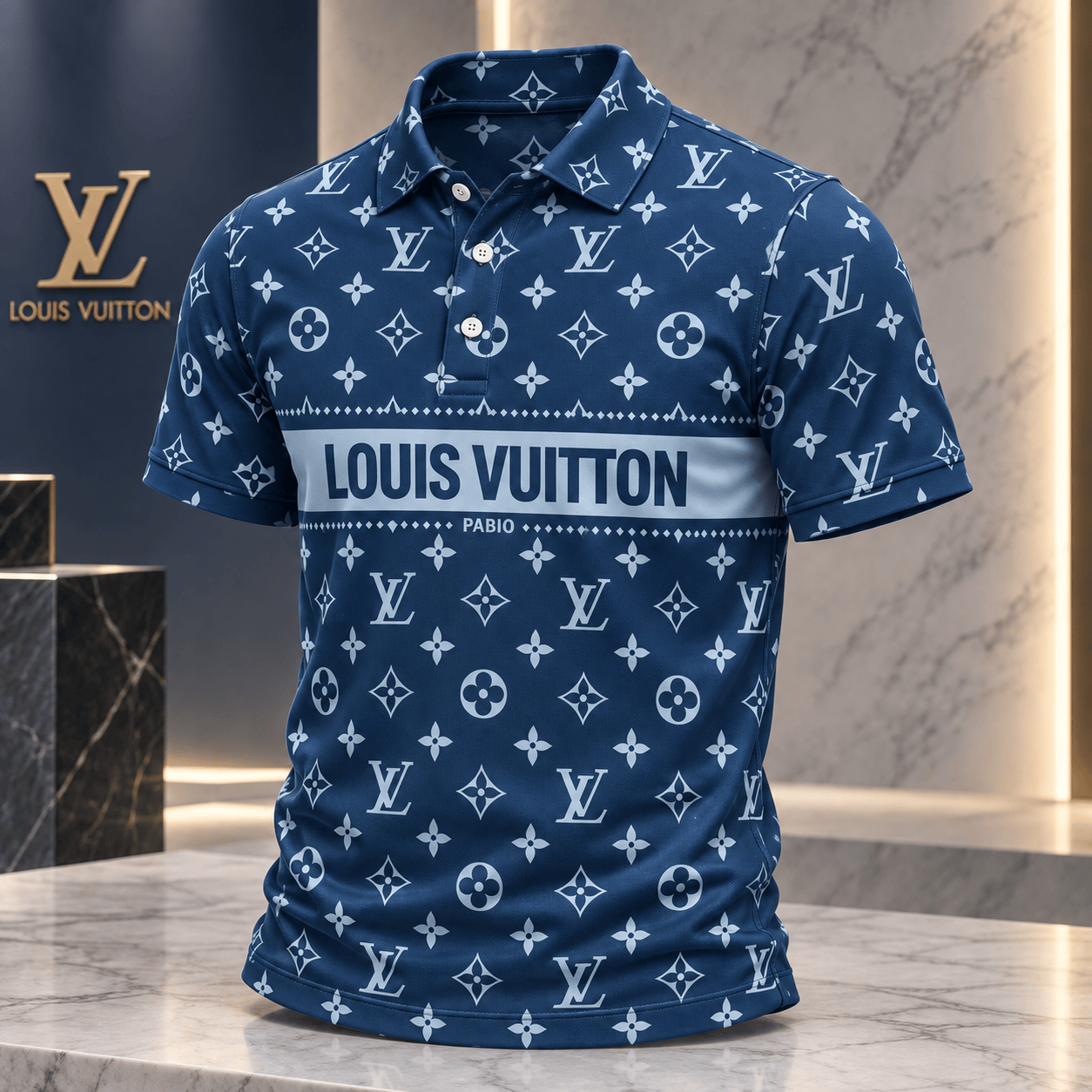 Louis Vuitton | Monogram Chest Stripe Polo Shirt Winter 2026 Collection