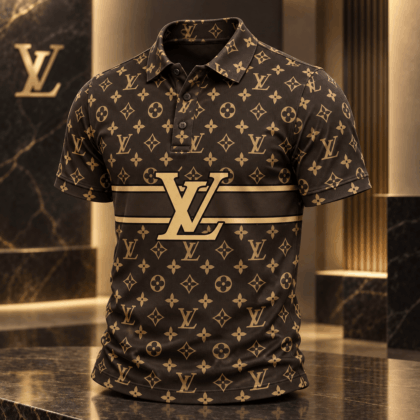 Louis Vuitton | Monogram Stripe Print Polo Shirt Winter 2026 Collection