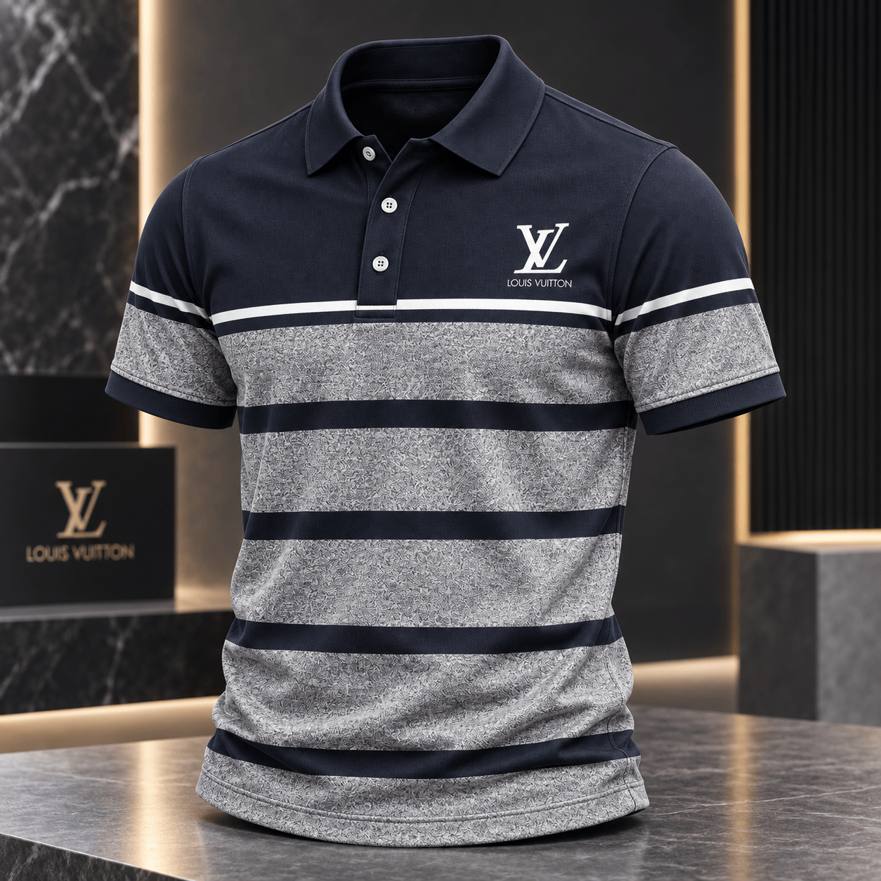 Louis Vuitton | Paisley Stripe Print Polo Shirt Winter 2026 Collection