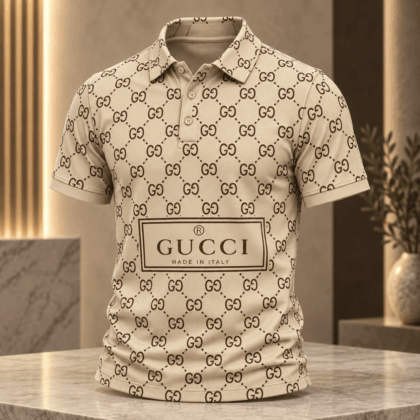 Gucci | Diamond Monogram Label Polo Shirt Fall 2026 Drop