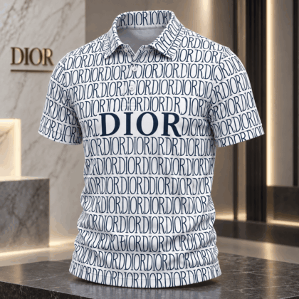 Dior | Allover Wordmark Band Polo Shirt Winter 2026 Edition