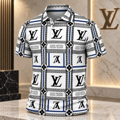 Louis Vuitton | Monogram Grid Print Polo Shirt Winter 2026 Collection