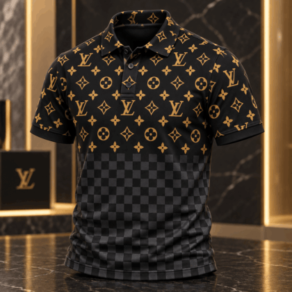 Louis Vuitton | Monogram Checkerboard Gradient Polo Shirt Winter 2026 Collection