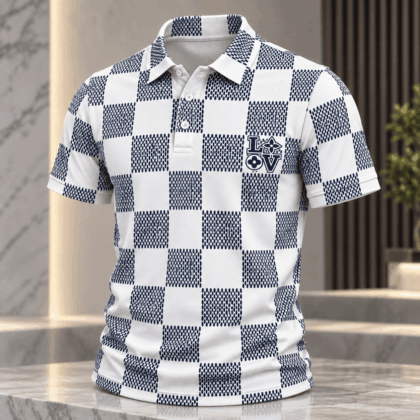 Louis Vuitton | Textured Damier Check Polo Shirt Winter 2026 Collection