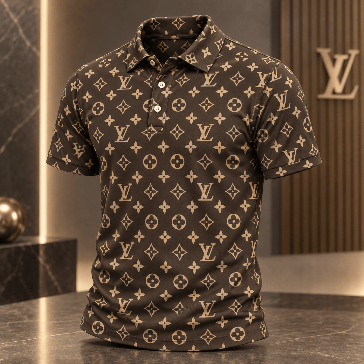 Louis Vuitton | Classic Monogram Print Polo Shirt Holiday 2026 Collection
