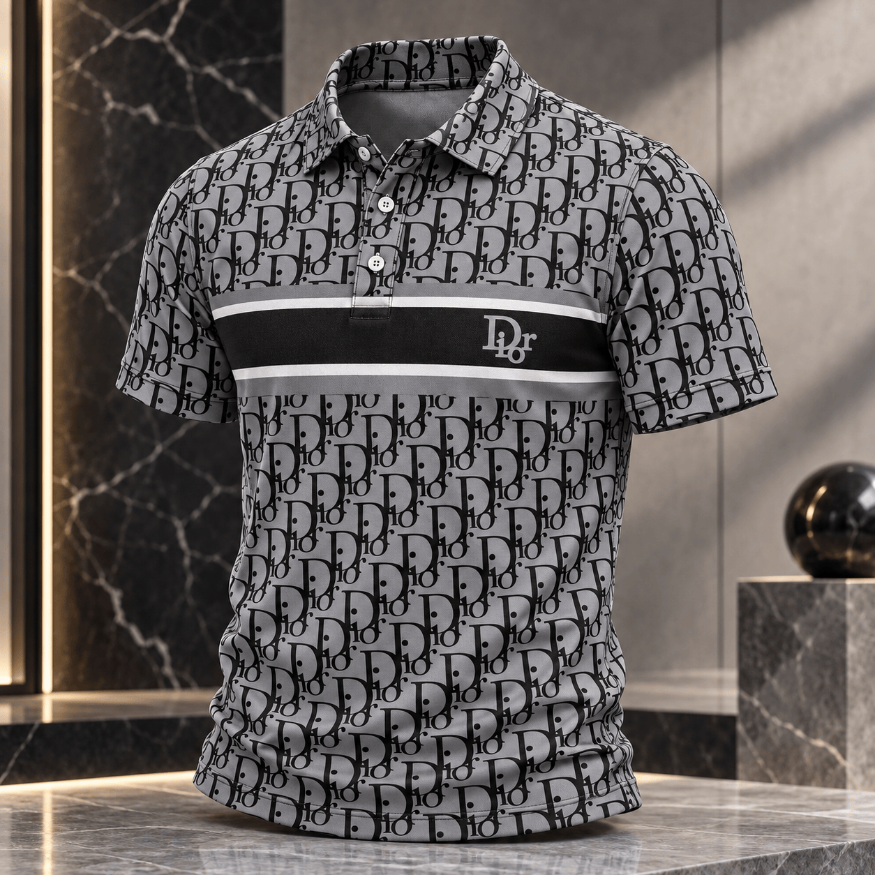 Dior | Oblique Monogram Stripe Polo Shirt Winter 2026 Edition