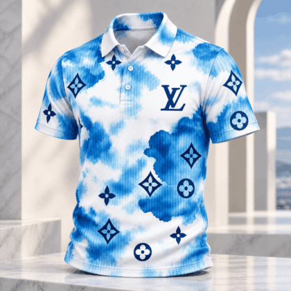Louis Vuitton | Watercolor Monogram Print Polo Shirt Holiday 2026 Collection
