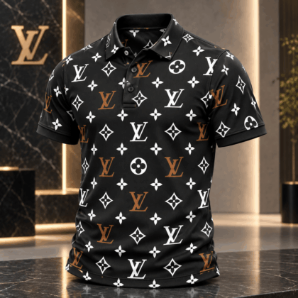 Louis Vuitton | Tricolor Oversized Monogram Polo Shirt Holiday 2026 Collection