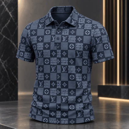 Louis Vuitton | Monogram Patchwork Grid Polo Shirt Holiday 2026 Collection