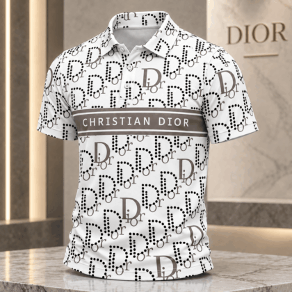 Dior | Dotted Monogram Stripe Polo Shirt Winter 2026 Edition