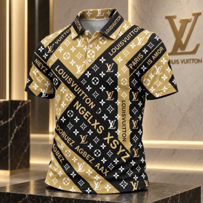 Louis Vuitton | Gilded Monogram Patchwork Polo Shirt Holiday 2026 Collection