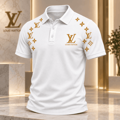 Louis Vuitton | Golden Monogram Motif Print Polo Shirt Holiday 2026 Collection