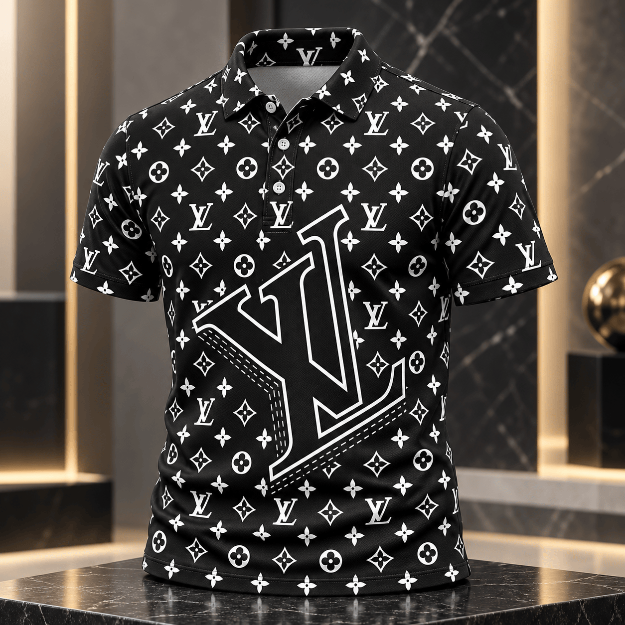 Louis Vuitton | Oversized Monogram Overlay Polo Shirt Holiday 2026 Collection