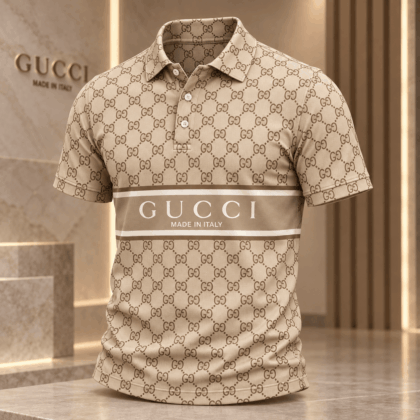 Gucci | Monogram Logo Band Polo Shirt Fall 2026 Drop