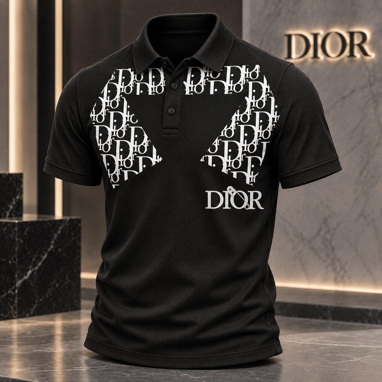 Dior | Monogram Chest Panels Polo Shirt Winter 2026 Edition