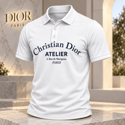 Dior | Paris Atelier Typography Polo Shirt Winter 2026 Edition