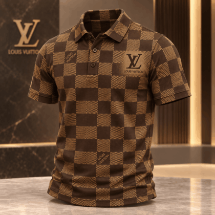 Louis Vuitton | Damier Check Print Polo Shirt Holiday 2026 Collection