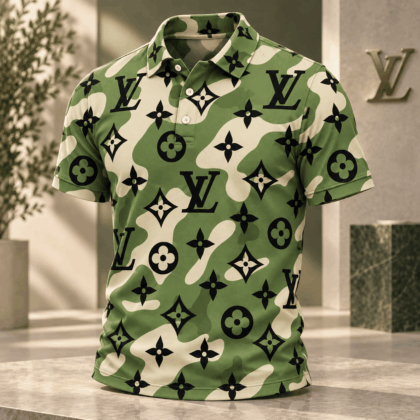 Louis Vuitton | Monogram Camouflage Print Polo Shirt Holiday 2026 Collection
